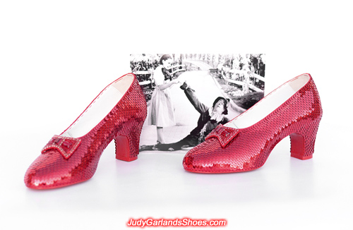 Size 5B hand-sewn ruby slippers