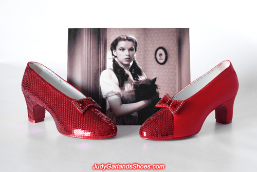 The hard work continues with Judy Garland's ruby slippers