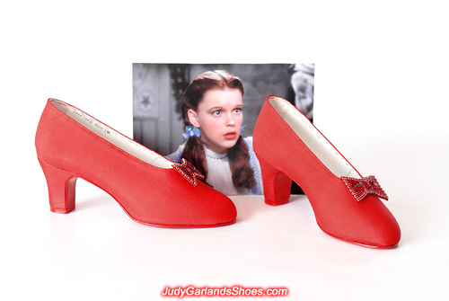 Wearable shoes made from scratch in Judy Garland's size 5B