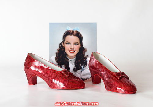 Australian women's size 9 hand-sewn ruby slippers