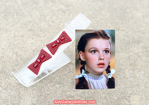 Hand-sewn bows for size 8 ruby slippers