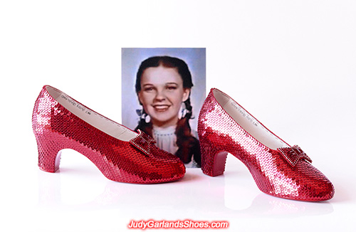 Judy Garland's size 5B hand-sewn ruby slippers