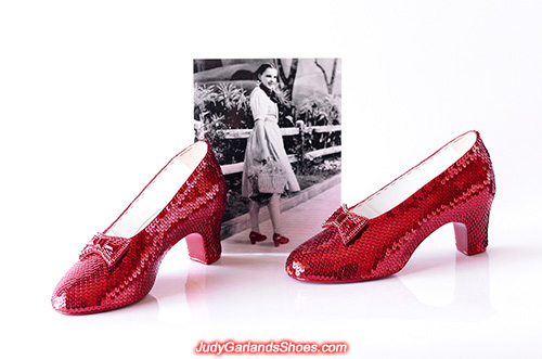 Judy Garland's size 5B hand-sewn ruby slippers