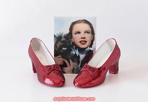 Size 5B hand-sewn ruby slippers