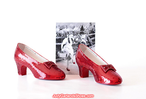 Size 5B hand-sewn ruby slippers made in April, 2020