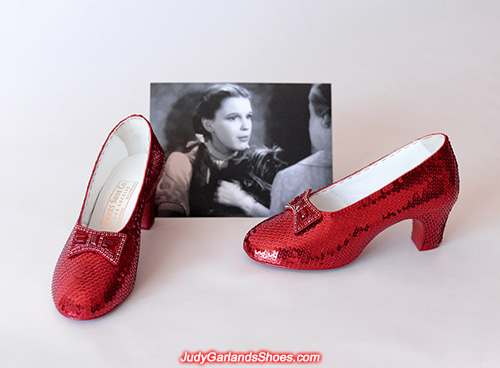 Size 5B hand-sewn ruby slippers made in April, 2020