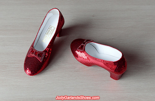 Size 5B ruby slippers made in December, 2020