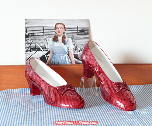 US men's size 10 hand-sewn ruby slippers