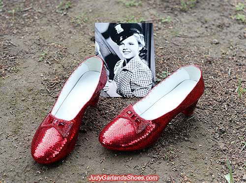 US women's size 12 hand-sewn ruby slippers