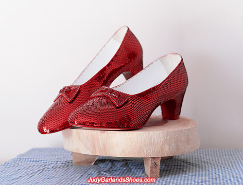 US women's size 12 hand-sewn ruby slippers