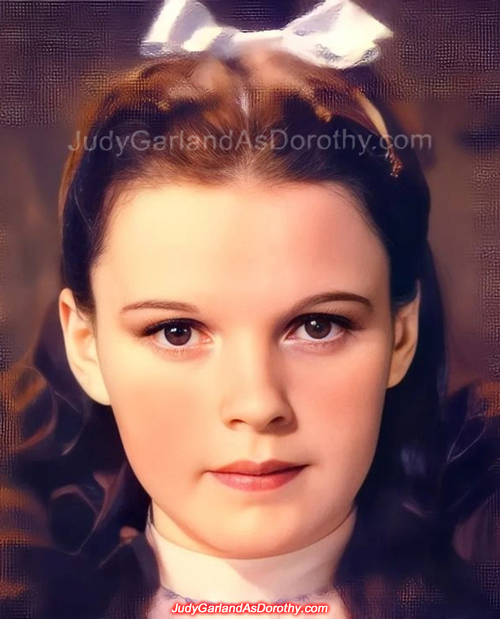 Beautiful Judy Garland as Dorothy