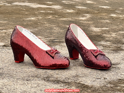 Burgundy size 5B hand-sewn ruby slippers