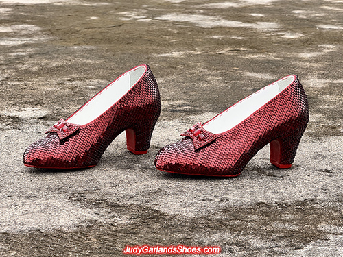 Burgundy size 5B hand-sewn ruby slippers