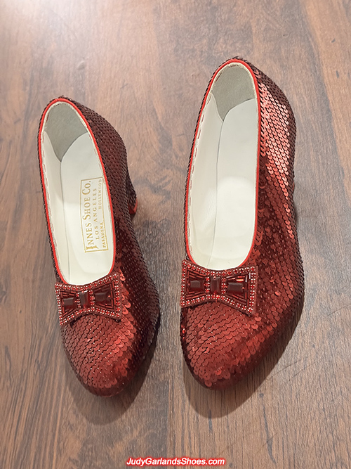 Burgundy size 5B hand-sewn ruby slippers