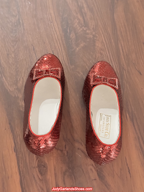 Burgundy size 5B hand-sewn ruby slippers