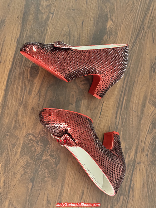 Burgundy size 5B hand-sewn ruby slippers