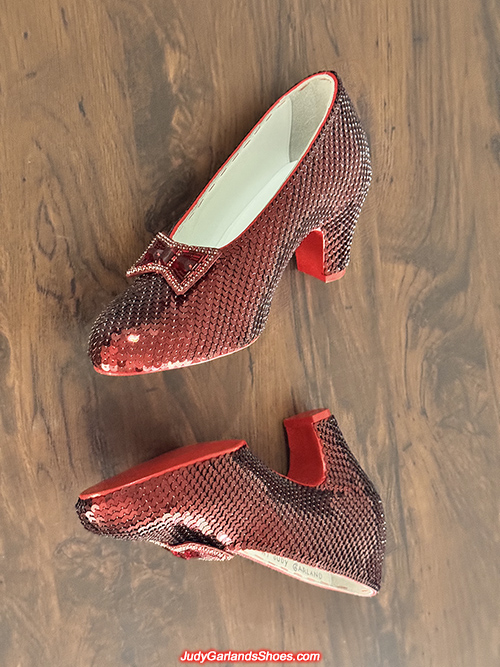 Burgundy size 5B hand-sewn ruby slippers
