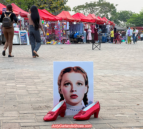 Dorothy's size 5B hand-sewn ruby slippers