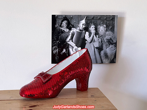 Finished Judy Garland's size 5B right shoe