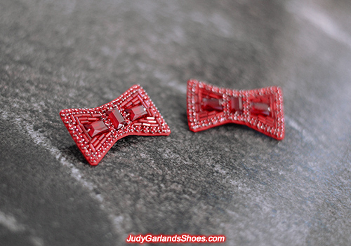 Hand-sewn bows for size 5B ruby slippers