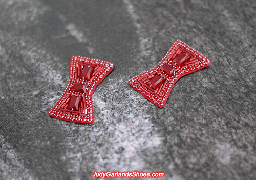 Hand-sewn bows for size 5B ruby slippers