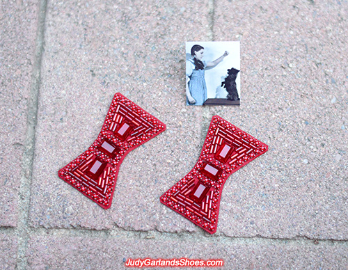 Hand-sewn bows for size 6 ruby slippers