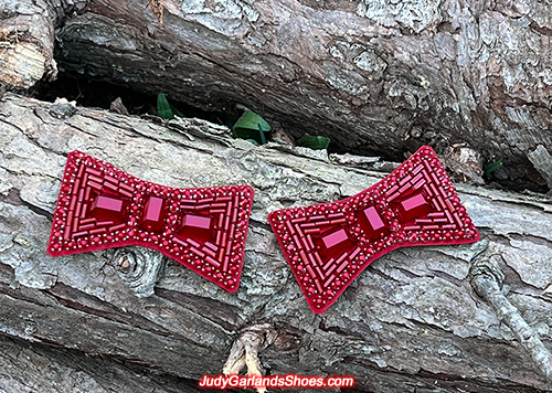 Hand-sewn bows using custom-made materials