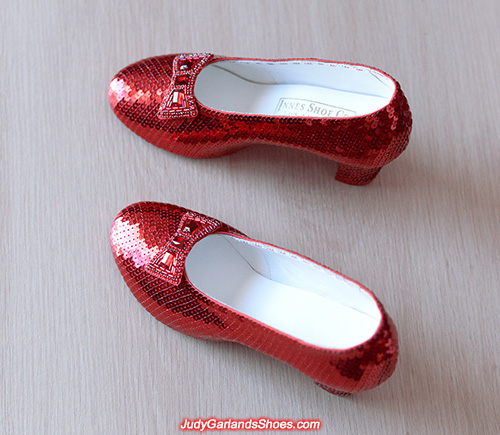 Hand-sewn ruby slippers made in January, 2021.