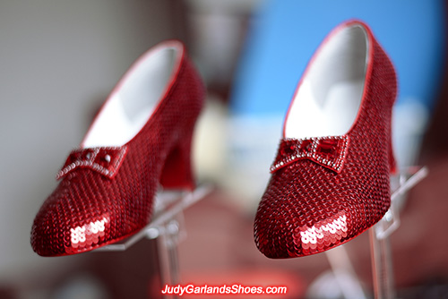 Hand-sewn ruby slippers made in March, 2021