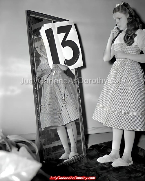 Judy Garland as Dorothy wearing soft plush slippers