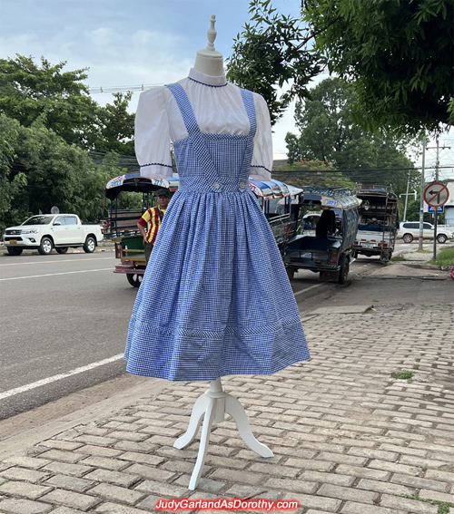 Judy Garland as Dorothy's beautiful dress