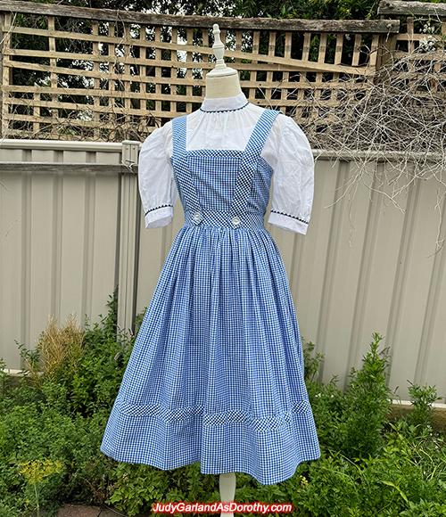 Judy Garland as Dorothy's gingham dress