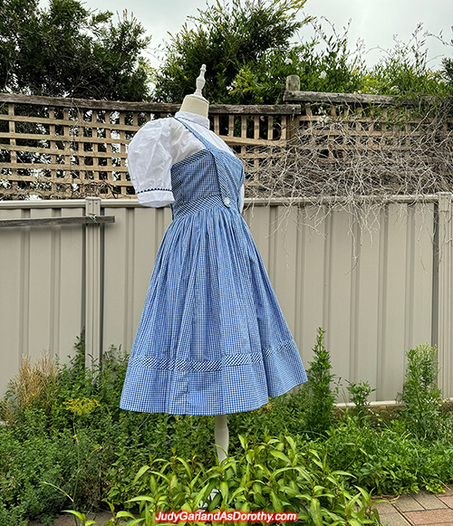 Judy Garland as Dorothy's gingham dress