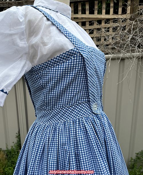 Judy Garland as Dorothy's gingham dress