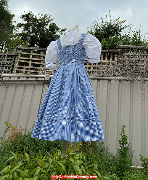 Judy Garland as Dorothy's gingham dress