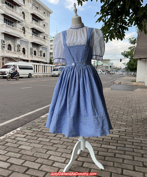 Judy Garland as Dorothy's gingham pinafore dress