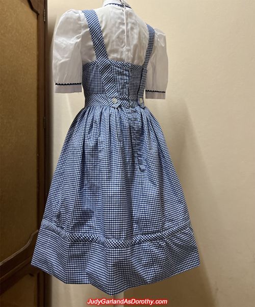 Judy Garland as Dorothy's gingham pinafore dress