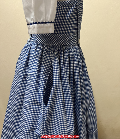 Judy Garland as Dorothy's gingham pinafore dress