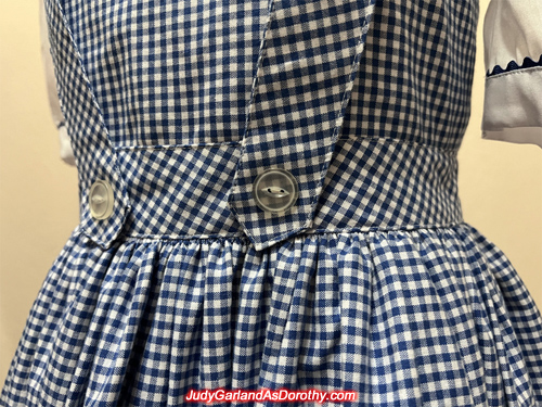 Judy Garland as Dorothy's gingham pinafore dress