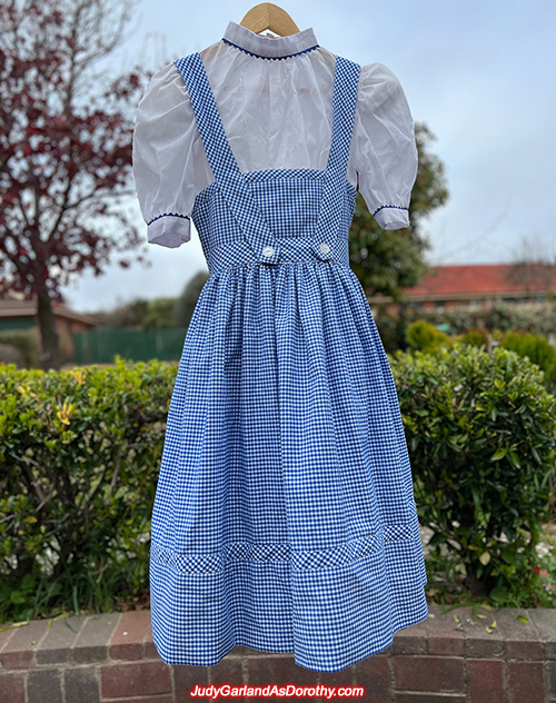 Judy Garland as Dorothy's movie costume