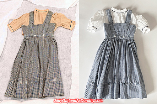 Judy Garland as Dorothy's outfit comparison