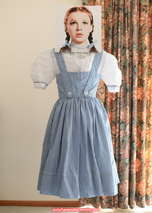 Judy Garland as Dorothy's reproduction outfit