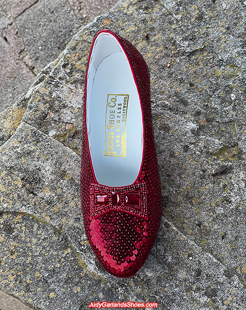 Judy Garland as Dorothy's sequined size 5B right shoe