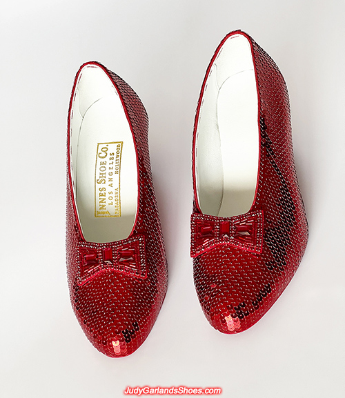 Judy Garland as Dorothy's size 5B hand-sewn ruby slippers