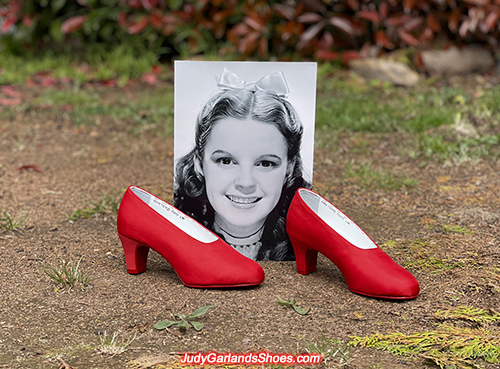 Judy Garland's hand-made size 5B shoes