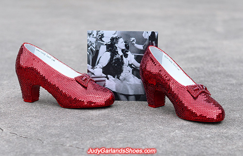 Judy Garland's size 5B hand-sewn ruby slippers