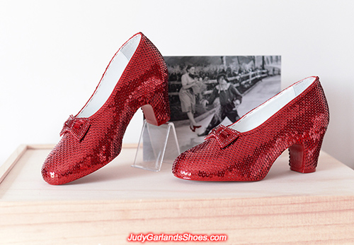 Judy Garland's size 5B hand-sewn ruby slippers