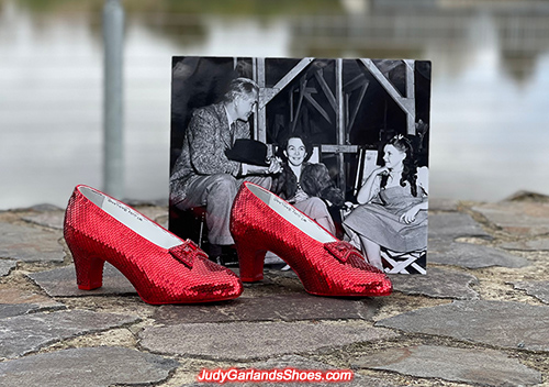 Judy Garland's size 5B hand-sewn ruby slippers