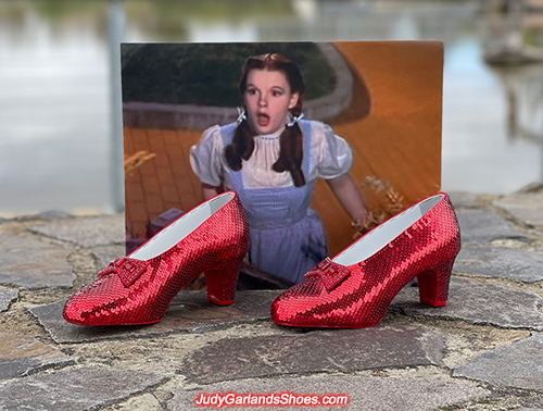 Judy Garland's size 5B hand-sewn ruby slippers