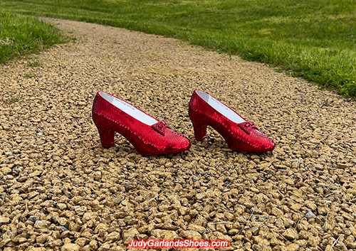 Judy Garland's size 5B hand-sewn ruby slippers